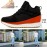 Women's Hidden Wedges Sneakers, Platform Walking Lace Up Soft Sole Shoes, High-top Comfort Shoes