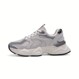 Women'S Chunky Platform Sneakers - Thick Cushioned Sole for Height & Stability, Lace-Up Closure, All-Season Everyday & Formal Shoes in Purple/Black/ - Non-Slip Rubber Outsole for Walking, Parties, Office - Casual Dad Shoes, Ladies Sneakers, Party Footwear, Trendy Footwear, Comfortable Fit, Fashionconscious Women, Stylish Footwear, Breathable Fabric, Fashion Lovers