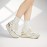 Women's Solid Color Casual Sneakers, Platform Soft Sole Heightening Walking Shoes, Breathable Low-top Wedge Shoes