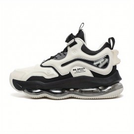 [Casual Sneakers] High-Top Sneakers, Men's Casual Lace-Up Basketball Shoes with Air Cushion | Rubber Sole, Low Top, All-Season Comfort Sneakers, Casual Basketball Shoes