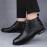 [Retro Ankle Boots] Retro Style Men's Lace-Up Ankle Boots | Solid Color PU Synthetic Upper, Rubber Sole & Breathable Fabric Insole, All-Season Versatile for Semi-Formal & Casual Wear