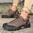 [Durable Outdoor Footwear] Men's All-Weather Italian Hiking Boots - Heavy-Duty All-Terrain Traction, Non-Slip Rubber Sole, Synthetic Short Boots for Trekking, Camping