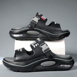 Women's Slip- Cushioned Sandals - All-Season Black & Orange Slip-On/ Closure Slippers with Arch, Breathable Open-Toe Beach Shoes for Home, Outdoor, and Light Sports - Lightweight & Durable Casual Sneakers-like Slides (Black/Orange/White) - Fashionable & Versatile for Casual Attire, Korean & Japanese Style, Anti-Smell & Anti-Slip Design, Ideal for Women, Slippers For Women, Womens Shoes, Shoes For Women