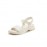 Women's White Faux Cover Platform Sandals with Buckle Strap & Arch Support - Thick Platform Heel, Open-Toe Mule Slippers, Cushioned Insole & Arch Stabilizer for All-Day Comfort - Casual to Formal Summer Shoes - Versatile for Office, Shopping, Casual Attire - Metallic Buckle Closure, TPR Sole, Minimalist Design, Beige & White Color Options, Low Heel Sandals for Women, Shoes for Women Plus Size, Fancy Sandals, Sandals for Women High Quality, Designer Shoes for Women