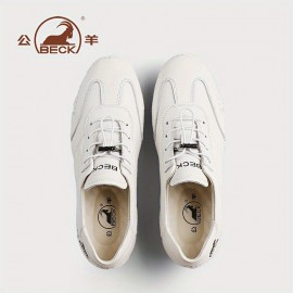 Women'S Casual Fashion Sneakers - All-Season Low Top Lace-up Plain Toe Shoes with Cow Leather Upper, Pig Leather Inner & Insole, and Rubber Sole - Hand Washable Solid Color Shoes from Quanzhou