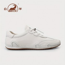 Women'S Casual Fashion Sneakers - All-Season Low Top Lace-up Plain Toe Shoes with Cow Leather Upper, Pig Leather Inner & Insole, and Rubber Sole - Hand Washable Solid Color Shoes from Quanzhou