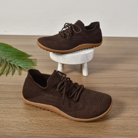 Women's Ultra-Light Barefoot Sneakers - Wide Fit, Zero Drop, Breathable Knit for Walking & Tennis | Machine Washable, Movement Style