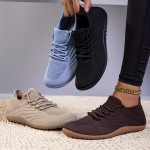 Women's Ultra-Light Barefoot Sneakers - Wide Fit, Zero Drop, Breathable Knit for Walking & Tennis | Machine Washable, Movement Style