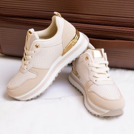 New Thick-Soled Casual Wedge-Heeled Breathable Sports Shoes for Women