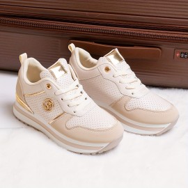 New Thick-Soled Casual Wedge-Heeled Breathable Sports Shoes for Women