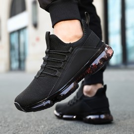 [Breathable Sneakers] Lightweight Breathable Men's Casual Sneakers | Comfortable Low-Top Streetwear Shoes with PU/Fabric Upper & TPR Sole, All-Season Versatile Lace-Up Design for Daily Wear, Sports, and Light Workouts