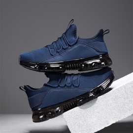 [Breathable Sneakers] Lightweight Breathable Men's Casual Sneakers | Comfortable Low-Top Streetwear Shoes with PU/Fabric Upper & TPR Sole, All-Season Versatile Lace-Up Design for Daily Wear, Sports, and Light Workouts