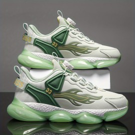 Men'S & Women'S Low-Top Sneakers - Black/White/Red Accent Lace-Up Shoes, Synthetic Cover Upper & Cushioned Rubber Sole for Gym, Everyday, Formal - All-Season Comfortable Casual Shoes, Gym Footwear, Sleek Shoe Design, Fabric Lined Interior, Durable Traction Footwear, Sporty Design, Breathable Fabric, Unisex Footwear, Active Lifestyle