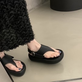 Women'S Stylish Brown Slide Sandals with Buckle Strap - Open-Toe Mid-Heel, Faux Cover, Perfect for Casual or Dressy Outfits, Casual Footwear | Open Toe Sandals | Faux Cover Sandals