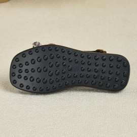 Women'S Leopard Print Flat Sandals with Floral Accents - Comfortable Soft Fabric Upper, Ankle Strap & Buckle Closure, Open-Toe Summer Beach Vacation Shoes, Casual Footwear, Stylish Flat Shoes, Durable Footwear Construction, Vacation Footwear, Trendy Footwear, Comfortable Insole, Vacation Essentials