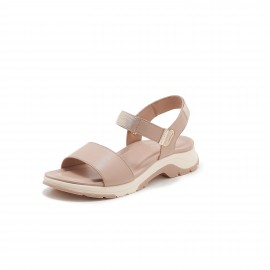 Women's White Faux Cover Platform Sandals with Buckle Strap & Arch Support - Thick Platform Heel, Open-Toe Mule Slippers, Cushioned Insole & Arch Stabilizer for All-Day Comfort - Casual to Formal Summer Shoes - Versatile for Office, Shopping, Casual Attire - Metallic Buckle Closure, TPR Sole, Minimalist Design, Beige & White Color Options, Low Heel Sandals for Women, Shoes for Women Plus Size, Fancy Sandals, Sandals for Women High Quality, Designer Shoes for Women